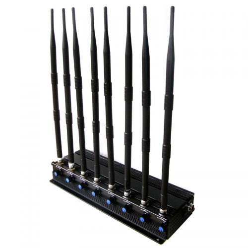 Wi-Fi 5.8G Signal Jammer 8 Antennas desktop Adjustable 3G 4G Phone signal Jammer