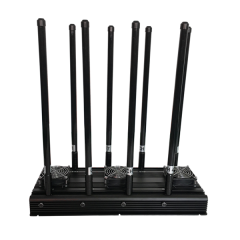 8 Antennas High Power Cellular Jammer,WiFi UHF/VHF Jammer, Output Power 150Watt Jam up to 150m