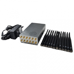 2019 New Handheld WIFI 5G Jammer with 12 Antennas Plus 8.4Watt Mobile Phone Signal Jammer Up to 20m