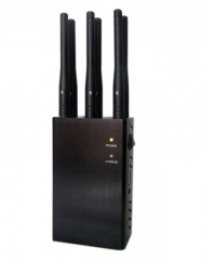 6 Antennas All-In-One Handheld GSM DCS 3G 4G LTE WINMAX WiFi Jammer