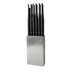 2019 New Handheld WIFI 5G Jammer with 12 Antennas Plus 8.4Watt Mobile Phone Signal Jammer Up to 20m