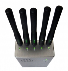 Portable Wireless Camera Signal Jammer with 5 Antenna Wi-Fi/Bluetooth GPS GLONASS Jammer