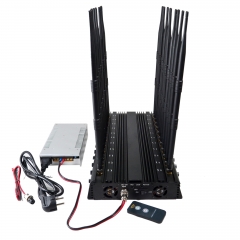 World First 22 Antennas Wireless Signal Jammer For Full Bands 5GLTE 2G 3G 4G Wi-Fi GPS LOJACK Output Power 42Watt With Infrared Remote Control(EU & AU Version)