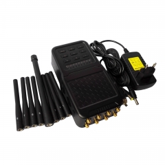 Newest 8 Antennas 5.6W Handheld Cell Phone 3G 4G Jammer WIFI GPS Jammer