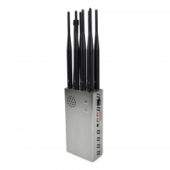 N8P High Power Plus 8 Antennas 5.6W Portable Cell Phone Jammer,Jamming 2g/3G/4G and LOJACK Signals