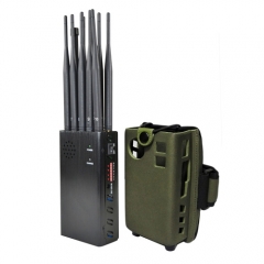 10 bands Portable 2G+3G+4G+WIFI+GPSL1-L5+LOJACK Cell Phone Signal Jammer/Blocker 7 watt Up to 20 M