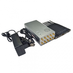 10 Antennas CellPhone GSM 4G WIFI GPS RF 315/433/868 Lojack Signal Jammer/Blocker