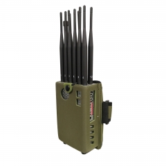 2019 New Handheld WIFI 5G Jammer with 12 Antennas Plus 8.4Watt Mobile Phone Signal Jammer Up to 20m