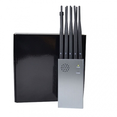 10 Antennas CellPhone GSM 4G WIFI GPS UHF VHF Jammer With Nylon Case