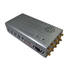 The Latest 10 Antennas Plus Portable Jammer Mobile Phone 2G/3G/4G + LOJACK + GPSL1 + WiFi(2.4G, 5.8G) Signal Blocker