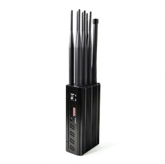 Plus 8 Antennas Portable 3G 4G GPS WiFi Lojack Cell Phone Jammer Bigger Heatsink And higher gain Antennas