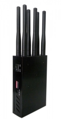 3W Handheld 6 Antennas Cell Phone Jammer, Block 2g/3G/4Gwinmax and LOJACK GPS WIFI Signals