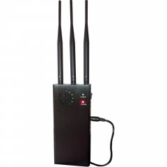 Plus Portable 6 Antennas GSM 2G 3G 4G Cellphone Jammer & WIFI 2.4GHz Jammer up to 30m