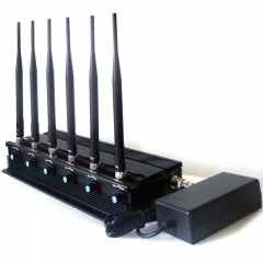 Adjustable 6 Antennas 15W High Power 2G 3G 4G WiFi Or GPS Cellphone Jammer