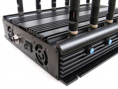 High Power Adjustable12 Antennas WiFi GPS VHF UHF LoJack RF 315/433 3G 4G All Bands Adjustable Signal Jammer