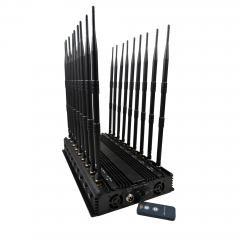 Adjustable Desktop 18 Bands All-In-One 5G WIFI Cell Phone Signal Jammer up to 70 M