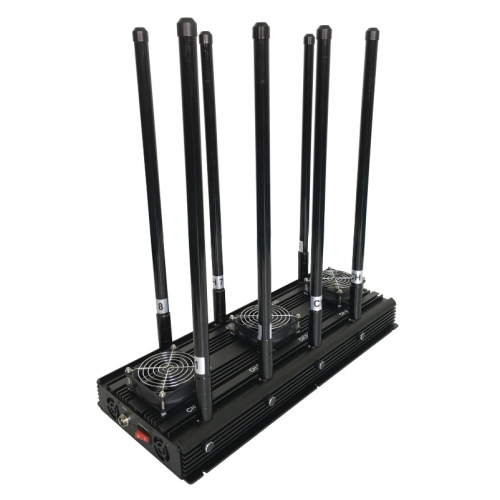 170 Watt 8 Bands High Power Cell Phone Signal Jammer 3G 4G WIFI GPS LOJACK Blocker Jamming up to 150m