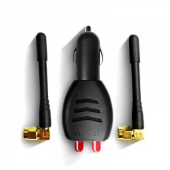 Dual Antennas Cigarette Lighter GPS Jammer/ GPS Satellite Signal Jammer