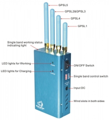 High Power Portable GPS (GPS L1,L2,L3,L4,L5) Jammer