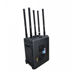 High Power Portable Pelican Case Drone Signal Jammer ,UAV signal blocker 2.4G GPS Jamming Up to 1500M