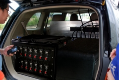 High Power DDS Full Band Vehicle Military Convoy Protection Roof Mounted Jammer System 20-6000MHz