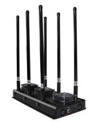 Drone signal jammer up to 500m, 6-band RC2.4G 5.8GHz 433/315/868/916MHz/GPS/GLONASS L1L2 jammer