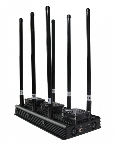 High Power Indoor Use 6 Bands 4GLTE Jammer with Output Power 130W CDMA GSM 3G 4G WIFI2.4Ghz Jamming up to 150m