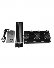 Drone signal jammer up to 500m, 6-band RC2.4G 5.8GHz 433/315/868/916MHz/GPS/GLONASS L1L2 jammer