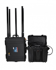 400 W High Power VIP Convoy Cell Phone Signal Jammer , 2G/3G/4G with Pelican Case Portable Signal Jammer