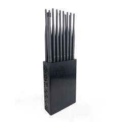 2020 16 Watt New Handheld 16 Bands Cell Phone Signal Jammer With Nylon Cover,Blocking 5G 4G Wi-Fi5G RF Signal Jammer (US & South AmericanVersion)